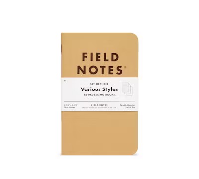 Original Kraft memo book three-pack